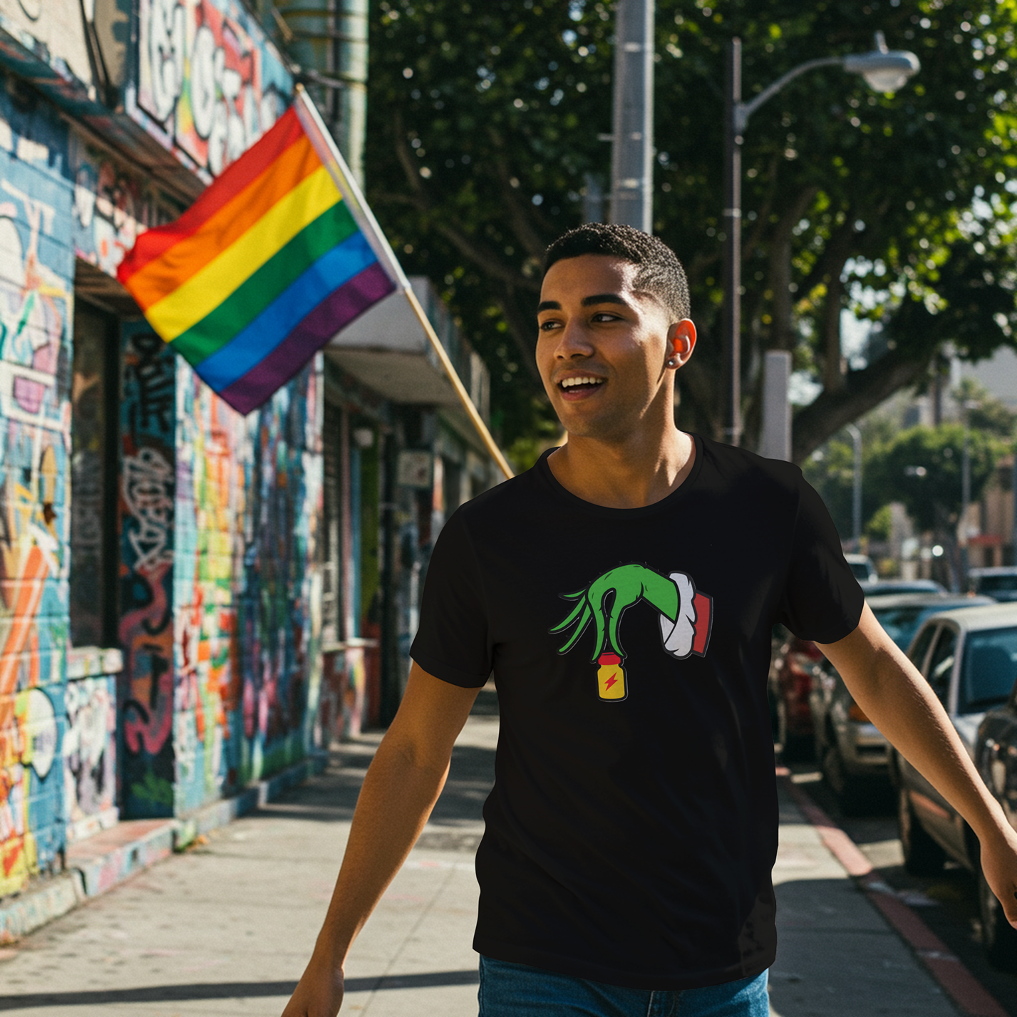 Grinch Merry Whiff-mas T-Shirt