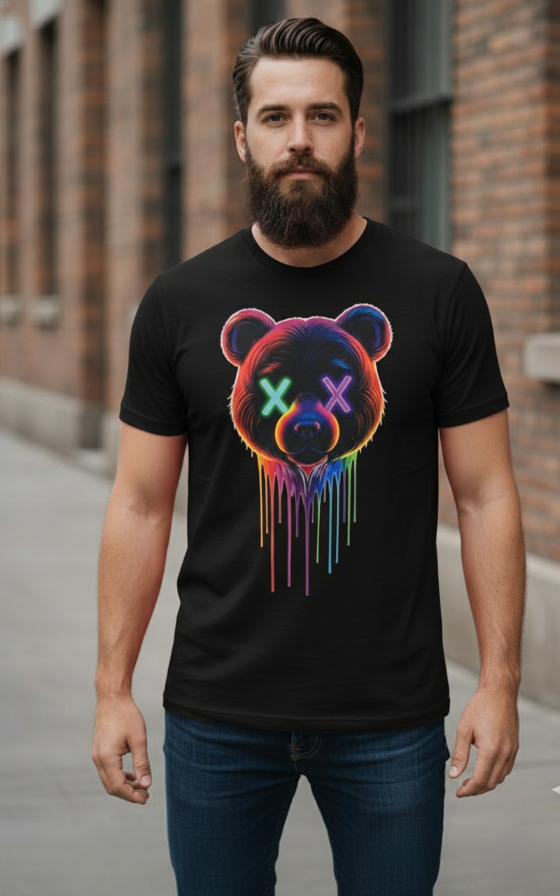 Techno Drip Bear T-Shirt